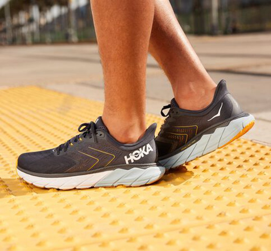 Hoka One One Running Shoes Mens Navy - Arahi 5 - 65102SEPN